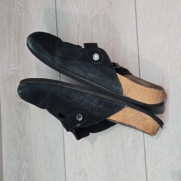 Betula By Birkenstock Women Suede Boston Mule clog shoes sz 40/9 Narrow - Picture 9 of 14